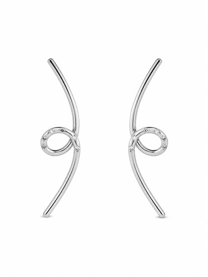 Earrings Recarlo Woman in Gold Diamante 0.04 Ct AB 686/B - AB 686/B